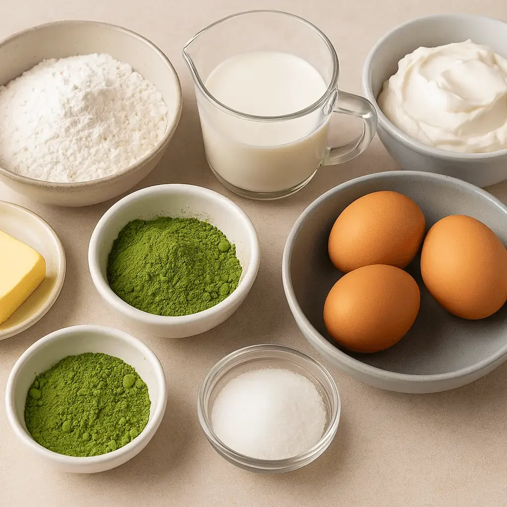 matcha taart ingredienten