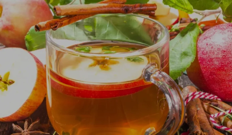 appel kaneel thee herfst